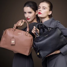 ZOOLER NEW 2017 Arrival Genuine Leather Handbags Woman Design Classic Black Shoulder Bags Luxury Brand Fashion Bags #BC-8138