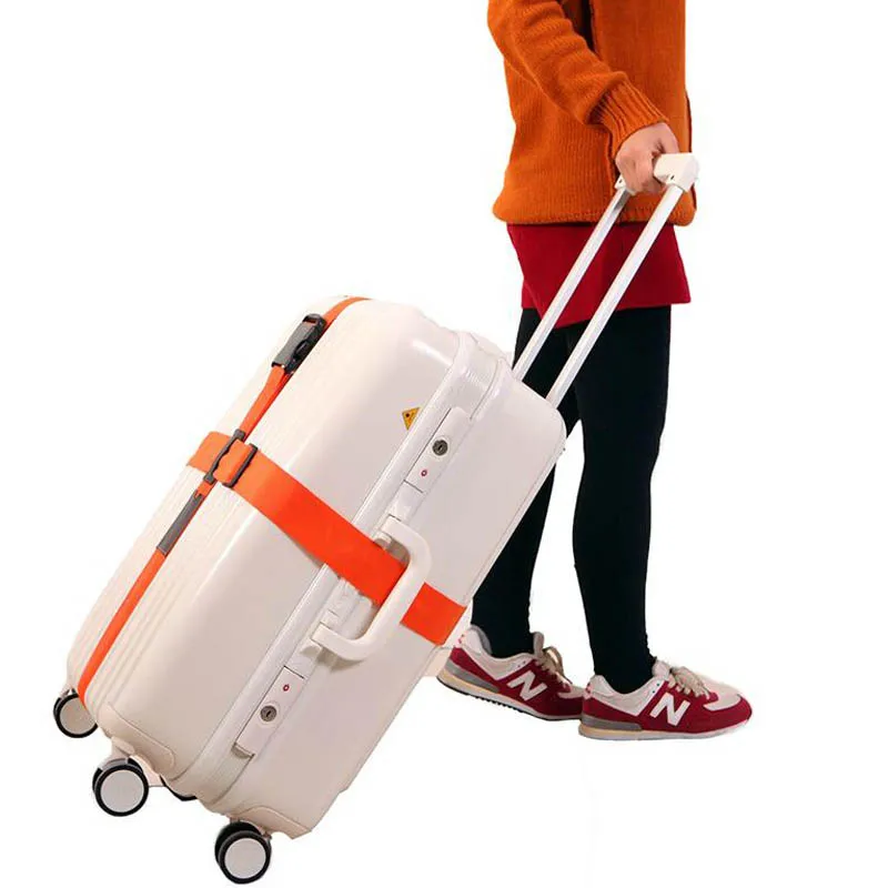 Креативный Регулируемый поперечный багажный ремень для путешествий, чемодан на колесиках, нейлоновый упаковочный ремень, багажный упаковочный ремень, дорожные аксессуары Z167