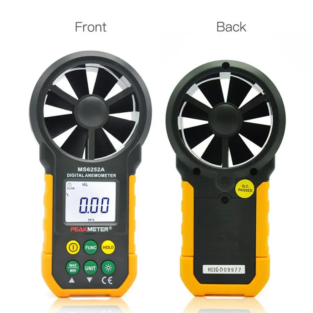 

PEAKMETER Digital Anemometer Meter Wind Speed Testing Wind Flow Testing MIN/MAX