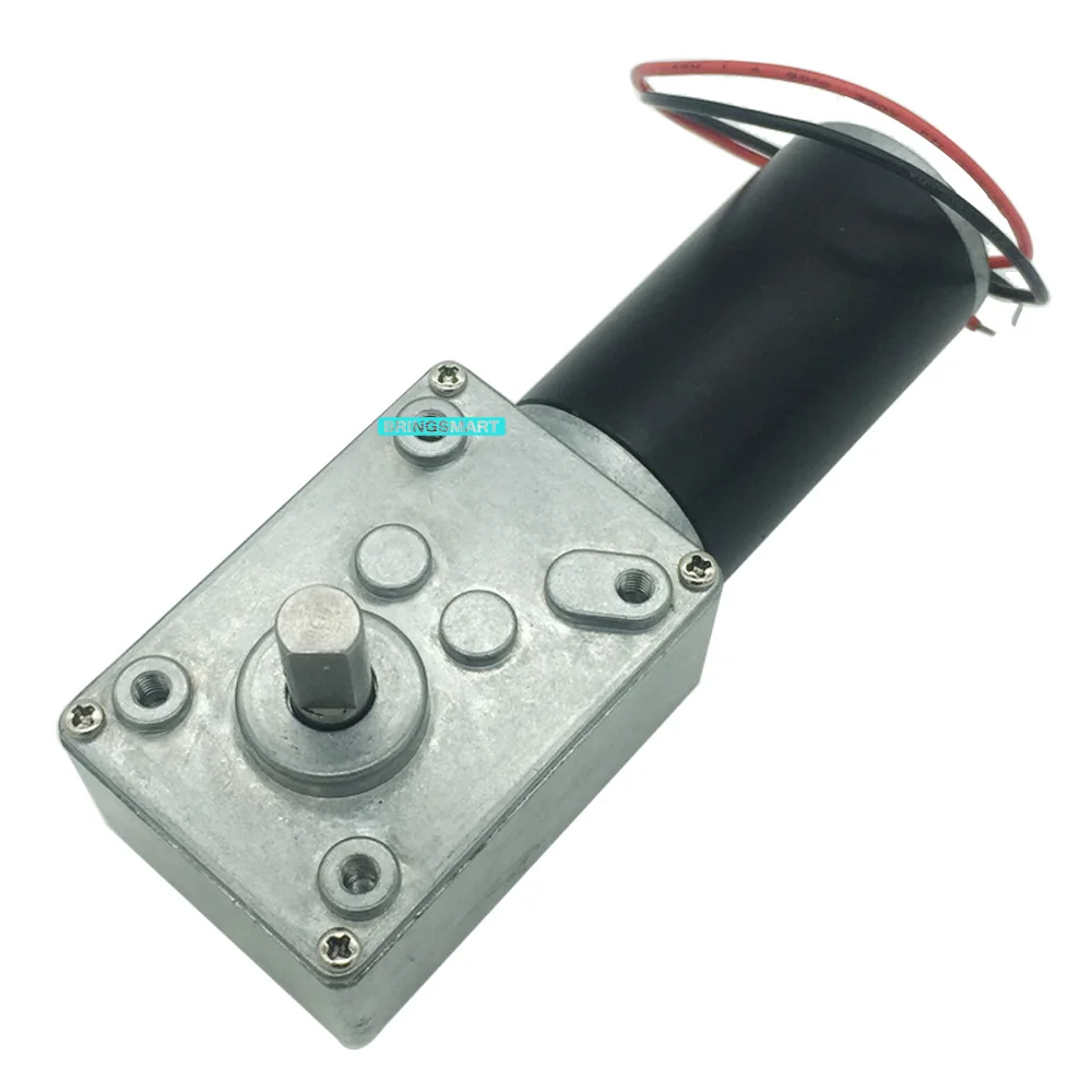 

Bringsmart A58SW31ZY 24V DC Motor 12V High Torque Micro Electric Motor 5-470rpm Reversed And Self-Locking For Curtain Machine