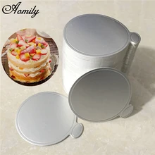 Aomily 100 шт./компл. круглый торт серебряный Бумага торт Панели десерт показывает поднос на день рождения с изображением торта, свадебных платьев, декоративных изделий комплект