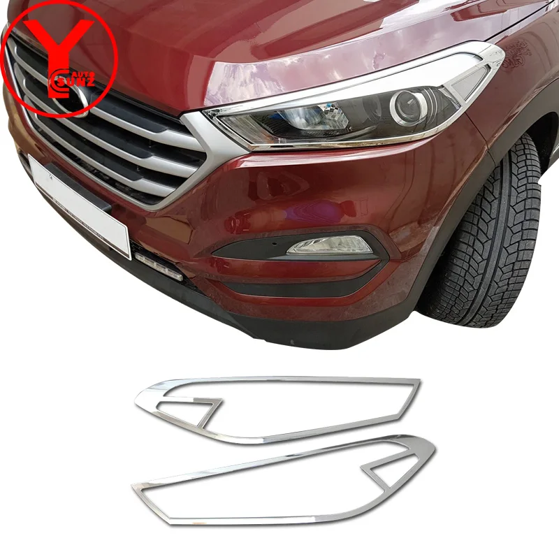 Buy 2016 2017 Head Light Cover For hyundai Tucson 2016