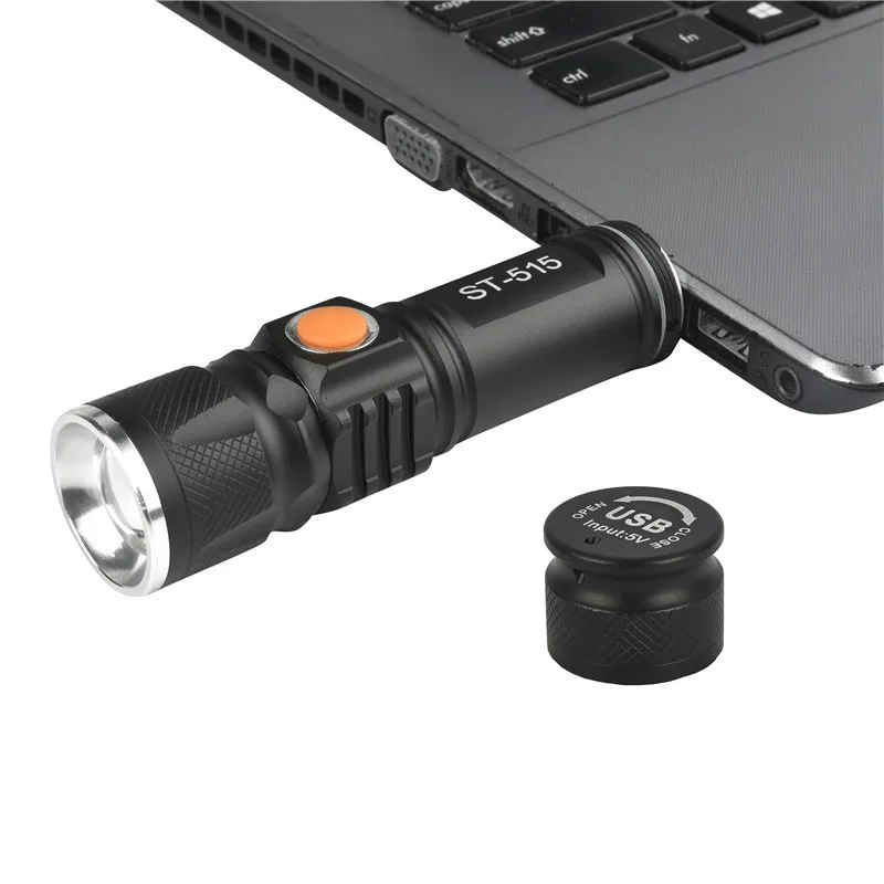 USB Перезаряжаемый XML T6 3800LM светодиодный светильник для вспышки 3 режима
