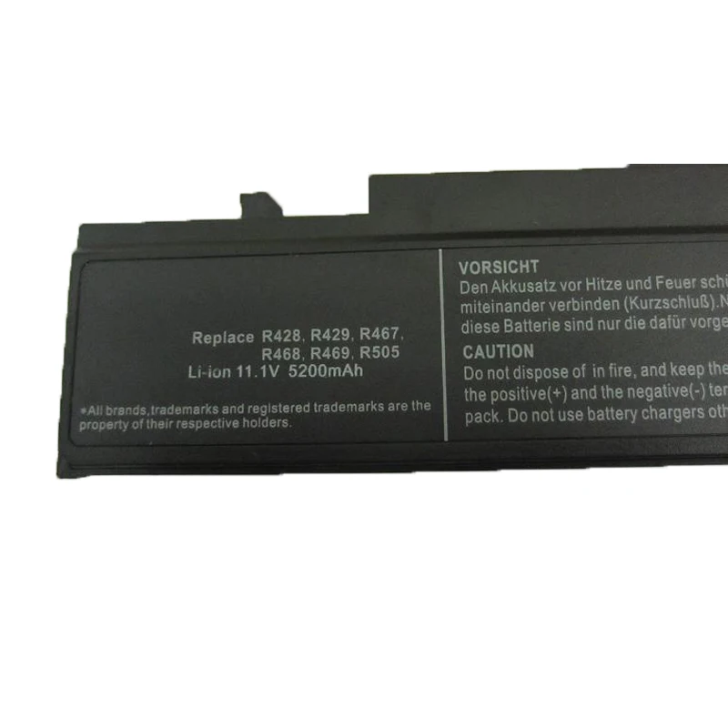 HSW Аккумулятор для ноутбука Samsung R428 R468 R470 R478 R480 R517 R520 R519 R525 R523 R538 R540 R580 R620 R718 R728 R730