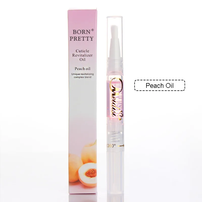 1 Pc 8ml Nail Nutrition Oil Pen Peach Style Nutritional Cuticle Revitalizer Oil Nail Art Care Soften Pen Tool 3 Colors# 840