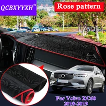 Автомобильный стильный Противоскользящий коврик для Volvo XC60- LHD с рисунком розы, коврик на приборную панель, защитная накладка, тент, подушка, внутреннее покрытие