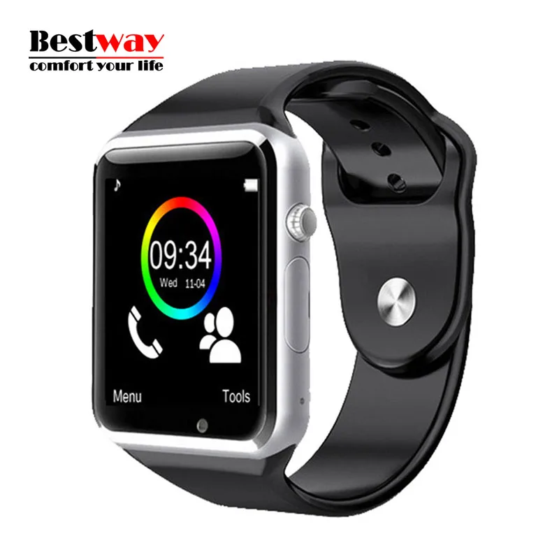 A1 Smart Bluetooth Watch font b Smartwatch b font Android Camera Support SIM TF Card Sleep