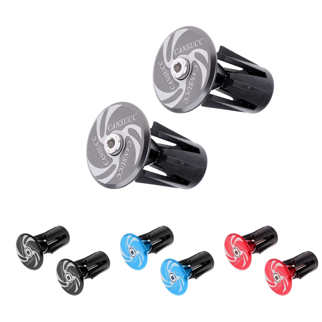 

1 Pair Bike Handlebar Plugs Bar End Caps for Mountain Road MTB BMX Bikes