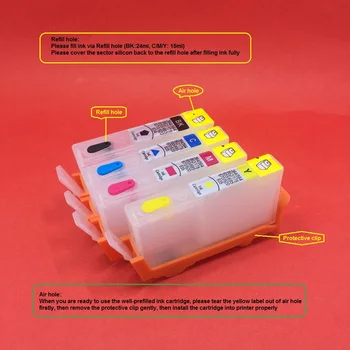 

YOTAT Refillable ink cartridge for HP564 HP 564XL for HP Photosmart D5445 D5460 D5463 D5468 C5324 C5370 C5373 C5380 C5383 C5388