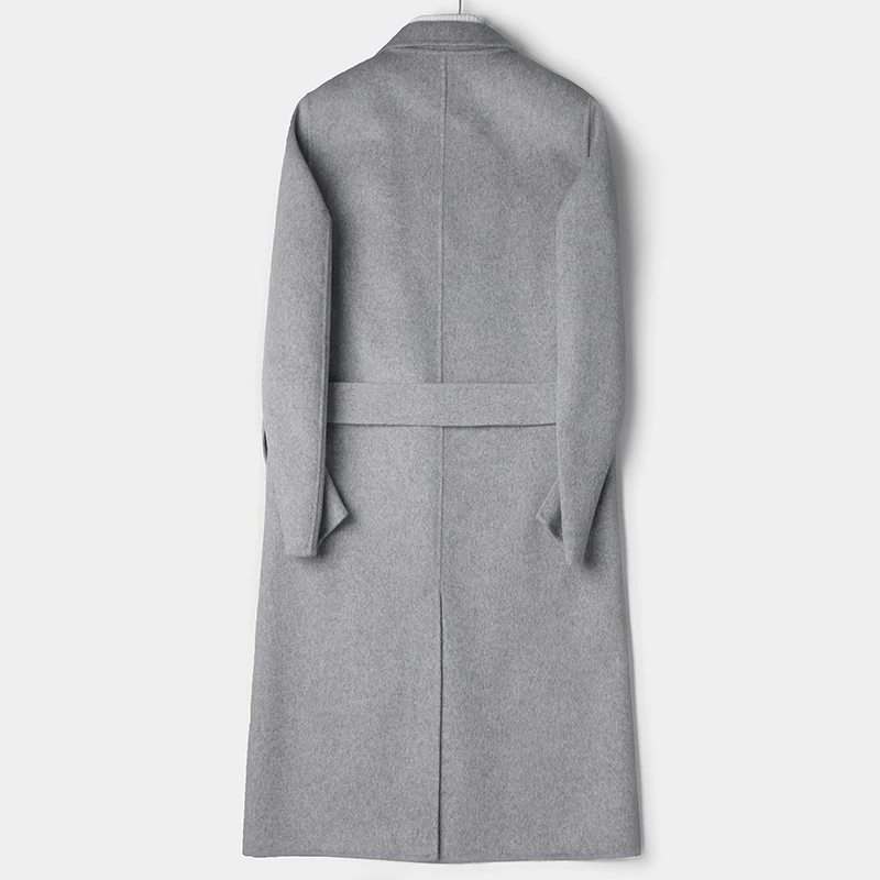 Abrigo Hombre Laine 2018 Vêtements My801 Double Khaki face black Manteau gray Automne Hommes Long Pardessus D'hiver Ayunsue Main Veste RjL435A