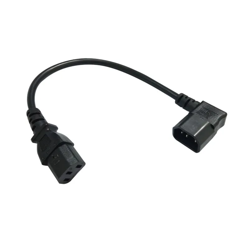 0 3 м правый угол C14 IEC 320 штекер C13 Женский Разъем PDU/UPS Удлинитель силовой кабель
