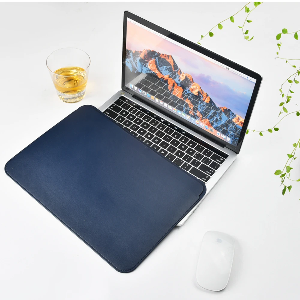 WiWU сумка из искусственной кожи для MacBook Pro 13 рукав Ультратонкий чехол для ноутбука для MacBook Pro 15 водостойкий для MacBook Air 13 Чехол