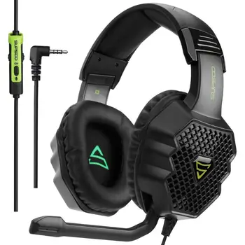 

SUPSOO G811 Gaming Headsets Big Headphones with Light Mic Stereo Earphones Deep Bass for PC Computer Gamer Laptop PS4 New X-BOX