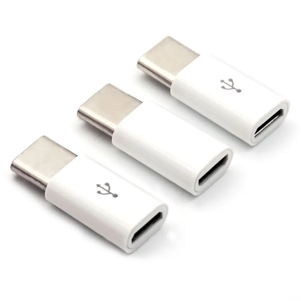 3PCS USB C to Micro USB Adapter Type C Data Syncing Charging for Nexus 5X 6P Samsung S8 Plus Oneplus 5 Charger Phone Accessories-1