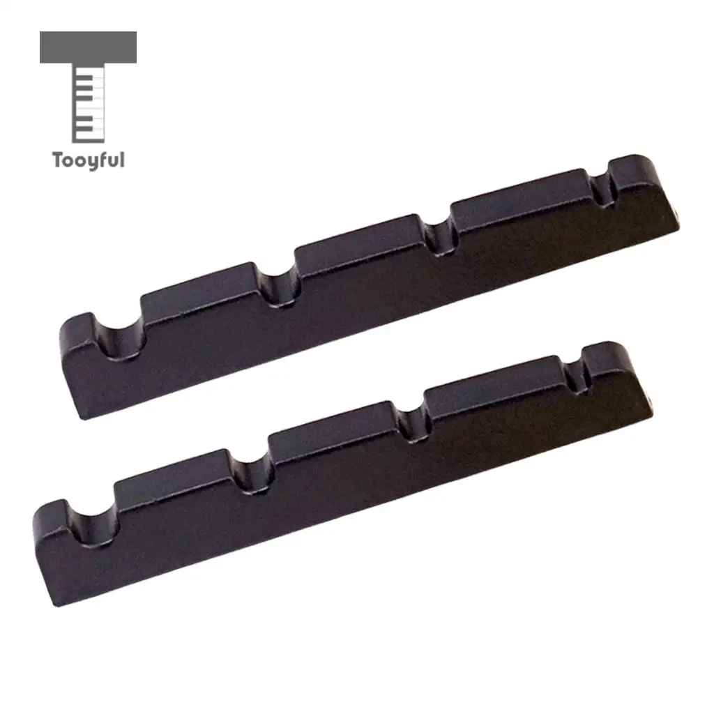 2 Pieces Slotted Nut for 4 String Electric Bass Replacements