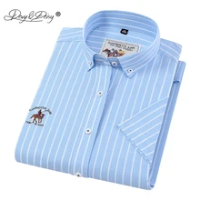 DAVYDAISY, высокое качество, новинка, летняя мужская рубашка с коротким рукавом, Оксфорд, хлопок, рубашка для формального бизнеса, работы, повседневные рубашки, DS321