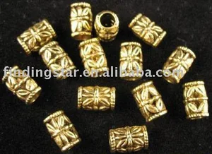 Бесплатная доставка 300 шт. старину золото прокладки богато трубки отверстие 4 мм A261G - изображение