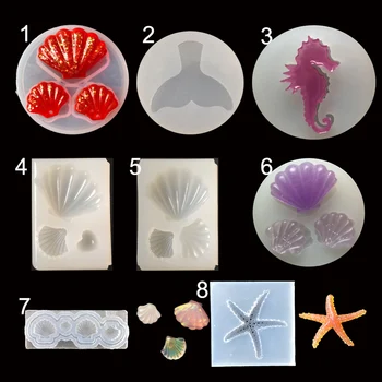 

1PC Shell Silicone Jewelry Molds Expoxy Handcraft Resin Mold Pendant Accessories Jewelry Making Tools