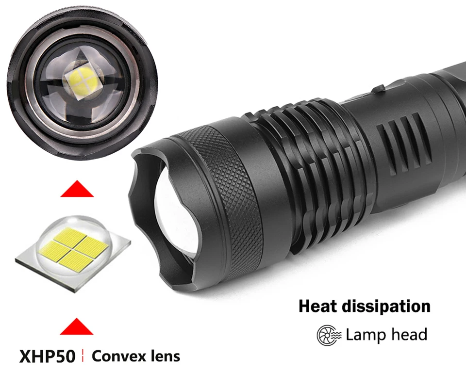 Светодиодный светильник-вспышка 4200 люмен xhp70.2 САМЫЙ МОЩНЫЙ СВЕТИЛЬНИК-вспышка 26650 usb фонарь xhp70 xhp50 фонарь 18650 охотничий Фонарь ручной светильник