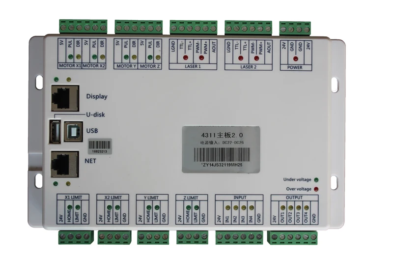Co2 Лазерная контроллера карты ZY4311 для Co2 лазерной гравировки, резки
