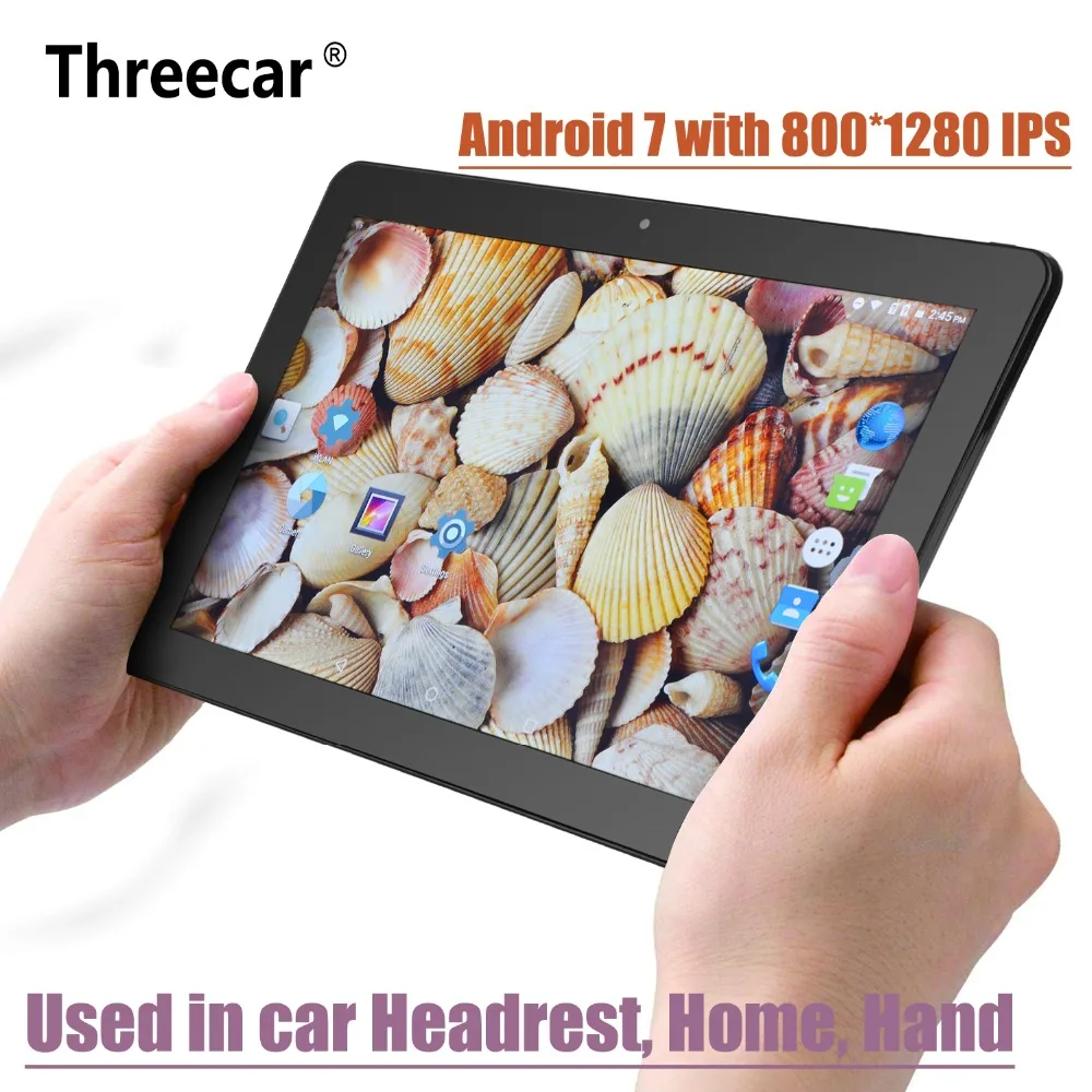 

10.1 Inch Android 7.1 Car Headrest Monitor 1+32GB 1920*1080 HD IPS Touch Screen 4G WIFI USB/SD/HDMI/IR/FM Games APP