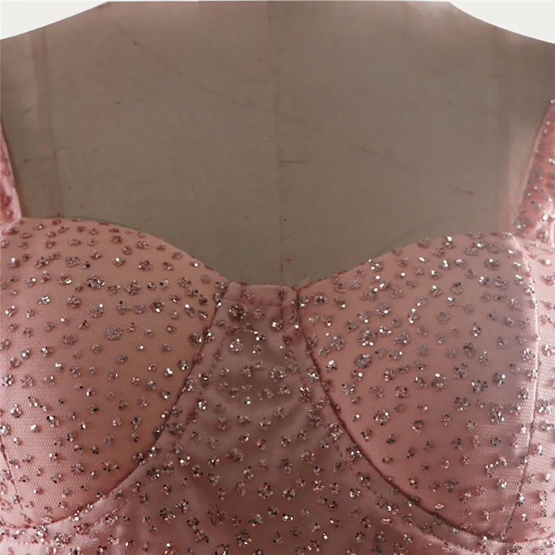 2019 Women Sling Cross Wedding Elegant Party Dress Evening Sleeveless Slim Sweet Dress For Ladies 40FE28 (7)