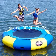 Free Shipping water trampoline 3m diameter 0.9mm PVC inflatable trampoline / inflatable bouncer water park used