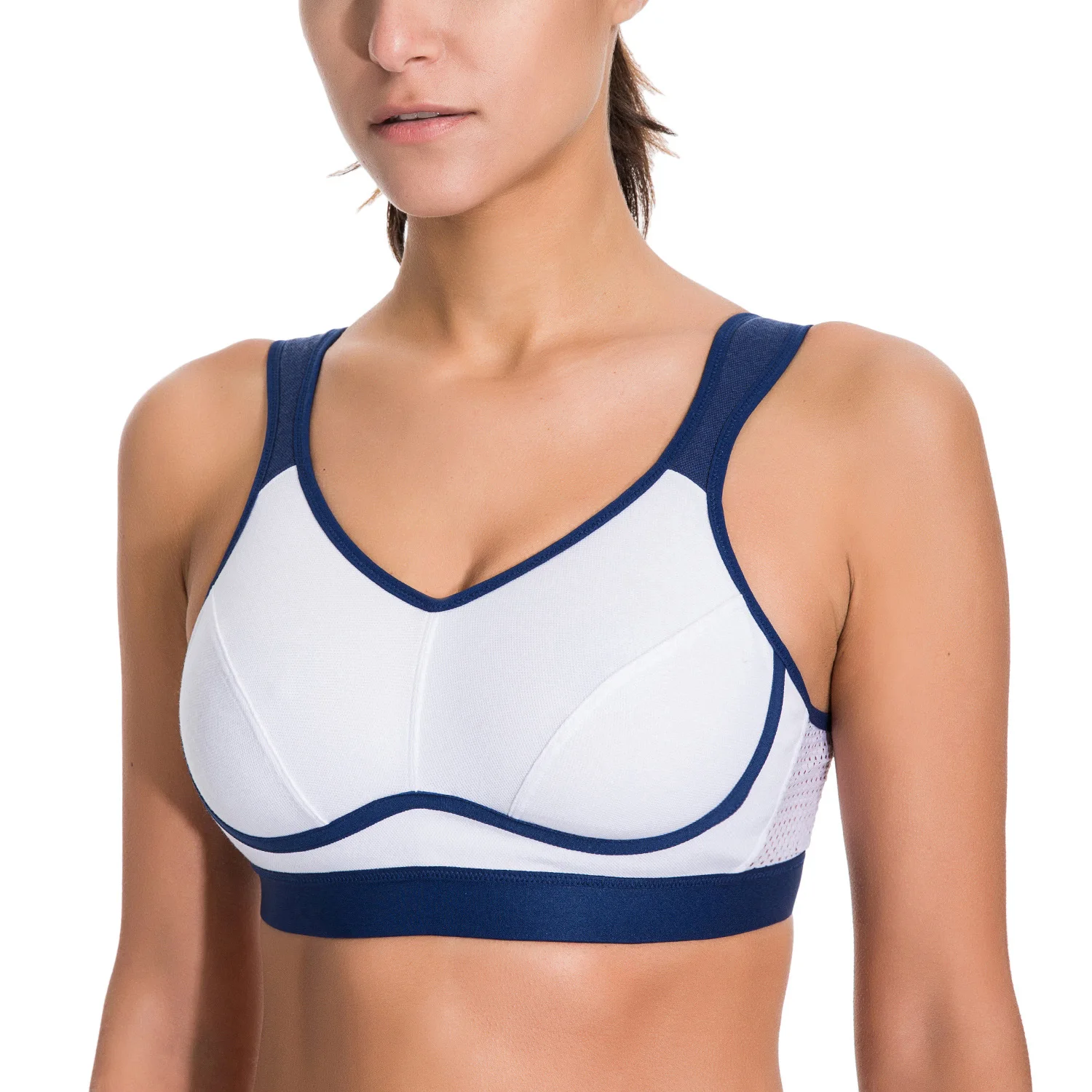  Women's High Impact Supportive Control Wirefree Non-Padded Active Bra