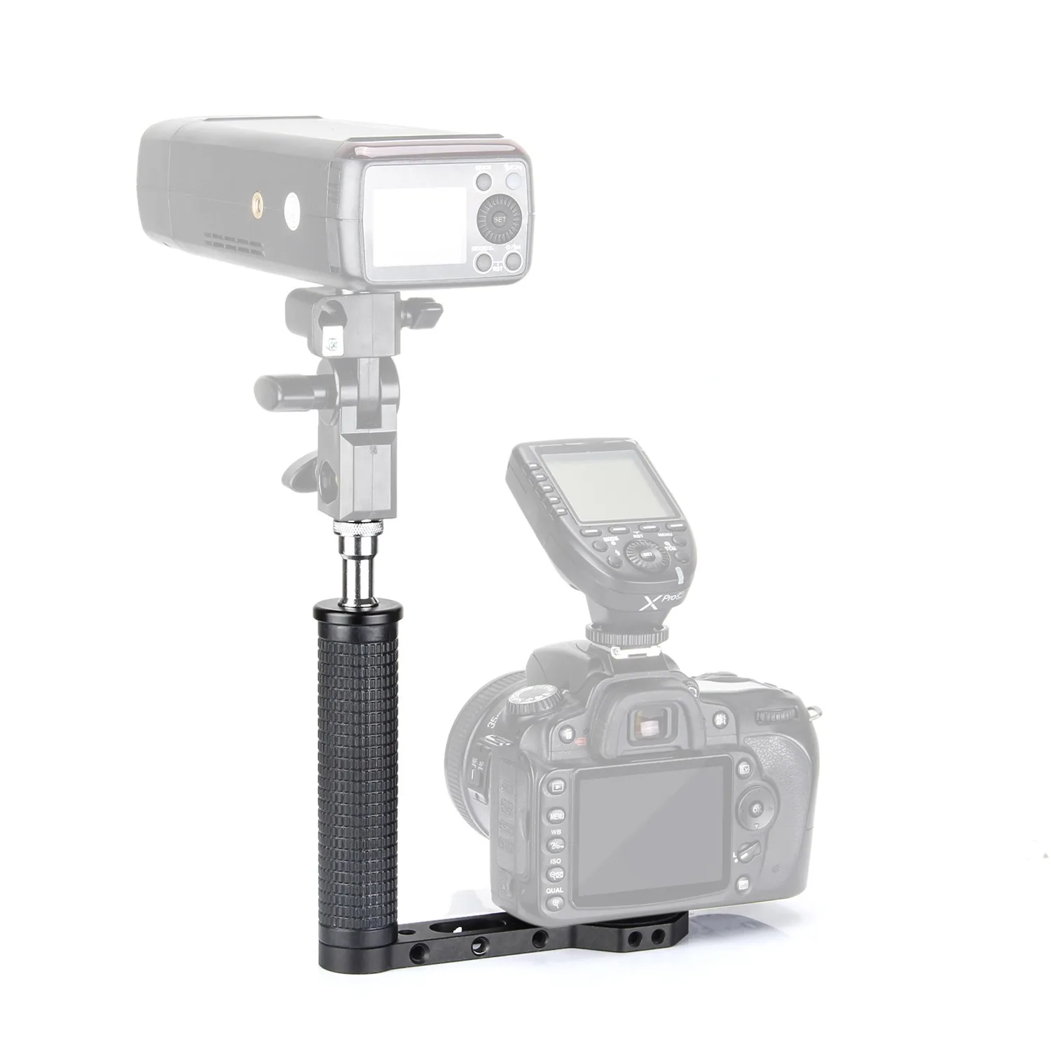 On Camera Flash Bracket Grip for Godox AD200