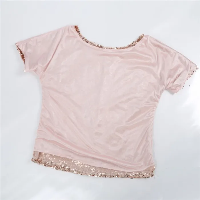 N женская блузка с пайетками, модная блестящая рубашка с рукавом 3/4, топы, летняя рубашка, женская одежда