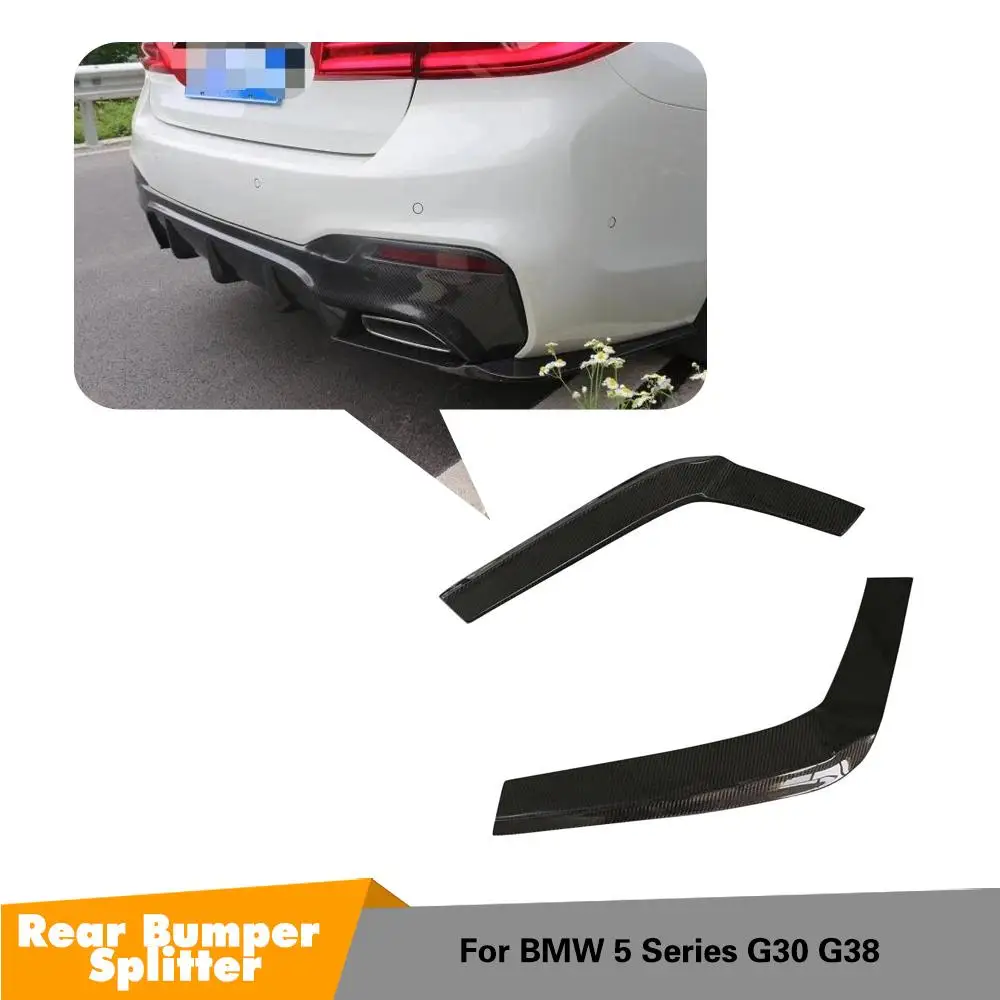 

Rear Lip Splitters Mudguards for BMW 5 Series G30 G38 M Sport 2017 2018 Real Carbon Fiber Side Aprons