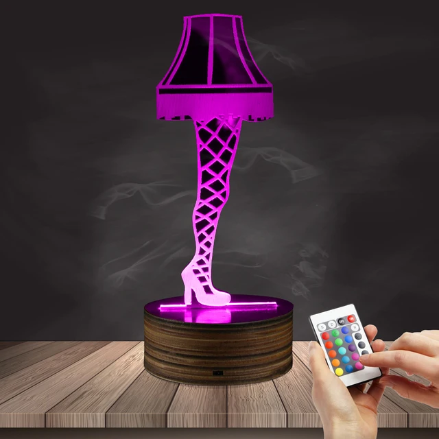 1Piece 3D Optical illusion Leg Lamp From A Christmas Story Sexy Silk