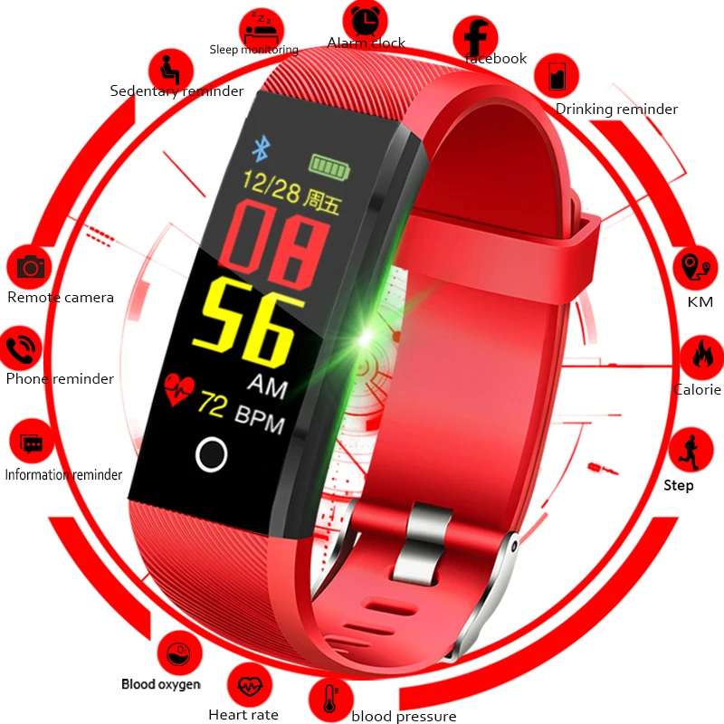 

2018 Smartwatch Men Fitness Tracker Pedometer Sport Watch Blood Pressure Heart Rate Monitor Women Smart Watch for ios Android