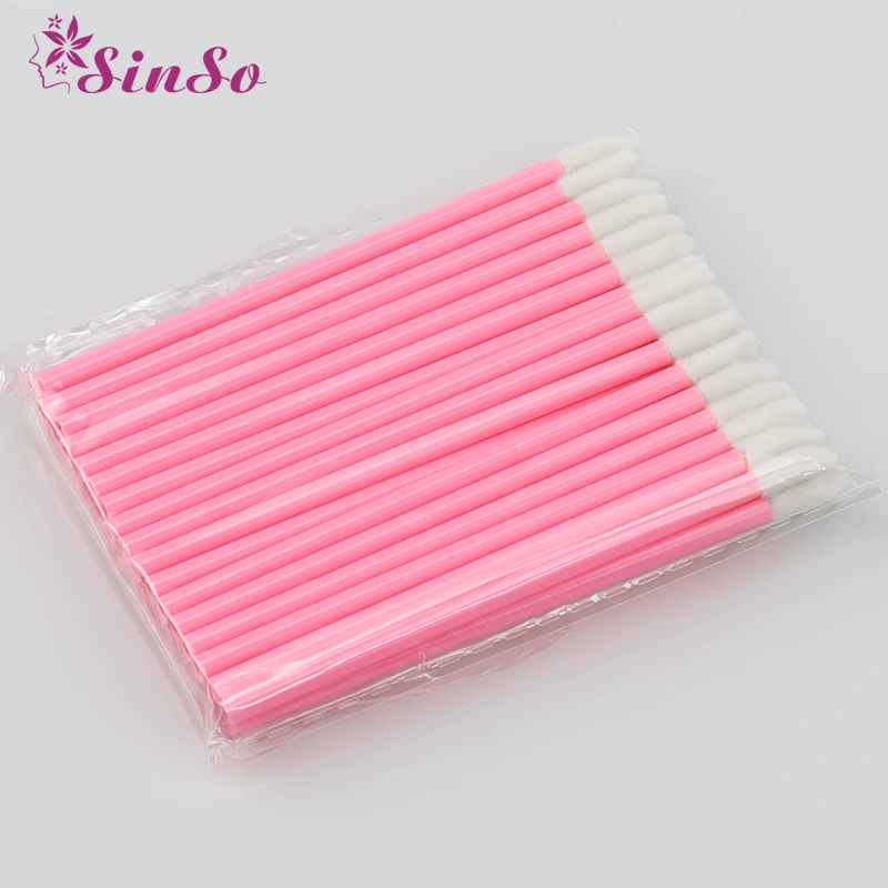 

50pcs Disposable Lip Brush Set Lipstick Mascara Wands Brush Cleaning Eyelash Eyebrow Make Up Brush Applicators Sinso Beauty tool