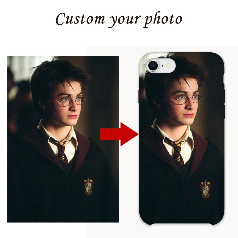 

KUMLG Custom Personalized Phone Case For iPhone 6 6S 7 8 Plus X S XS MAX XR Cover Customized Design Picture Logo Harry Potter