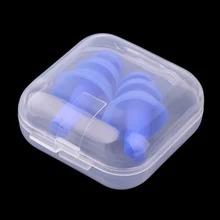 2pairs Soft Silicone EarPlugs Insulation Anti Noise Snoring Sleep Reduction christmas tree Earplugs Swimming Travel Protective