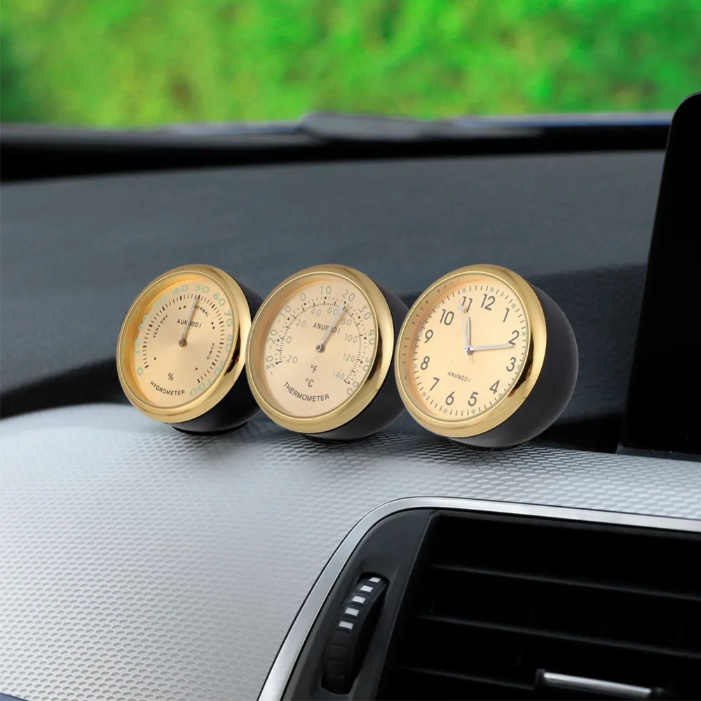 Мини автомобильные цифровые часы автомобильные термометр гигрометр часы украшения часы на автомобиль аксессуары