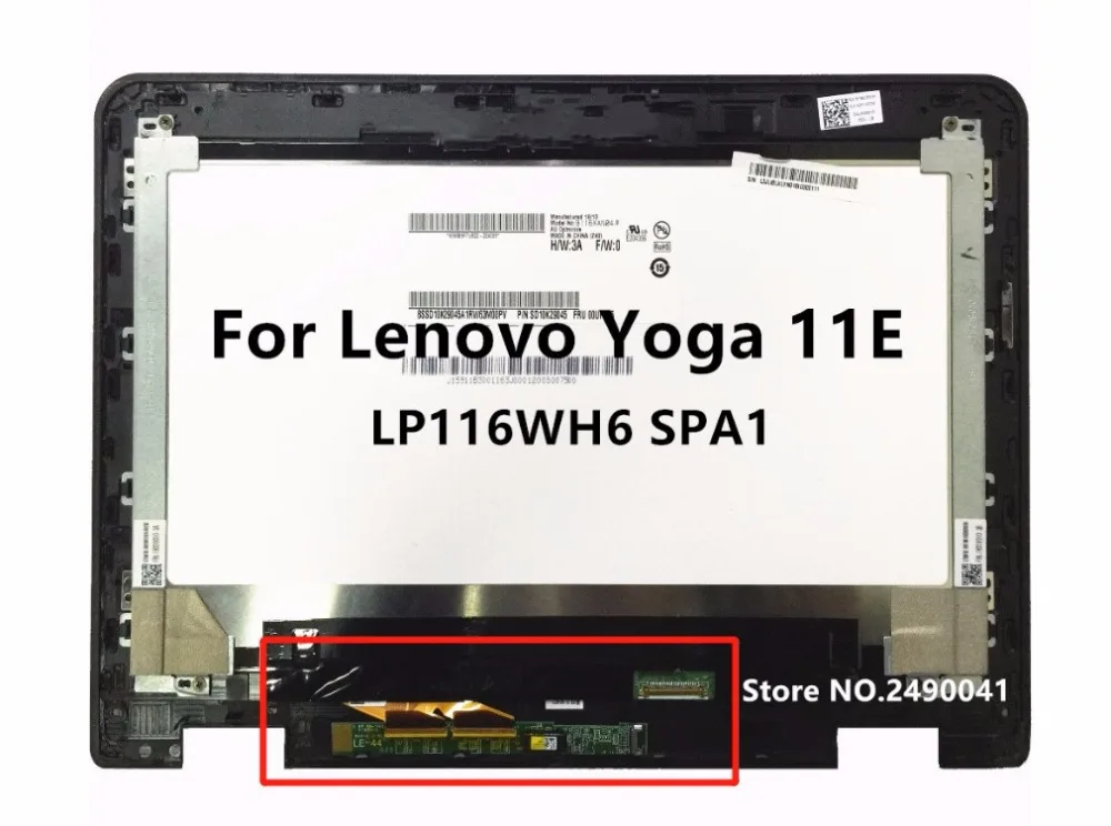 LP116WH6 SPA1 NV116WHM-N45 для lenovo Yoga 11e lcd светодиодный сенсорный экран дигитайзер стекло в сборе с черной рамкой