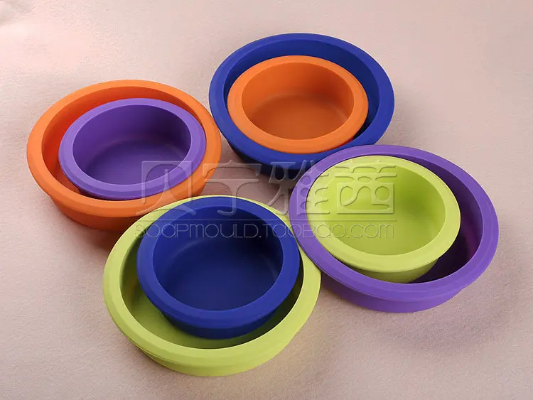 Round cake base 4.5&quot and 6.5&quot baking panSilicone Chocolate Soap Pudding Jelly Candy Ice Cookie Biscuit Mold Mould Pan Bakeware | Дом и