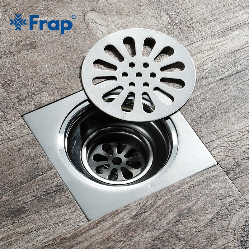 Frap Bathroom Floor Drain Deodorant Waste Drain Strainer Cover Stainless Steel Colander Floor Drains Bathroom Accessories Y38087