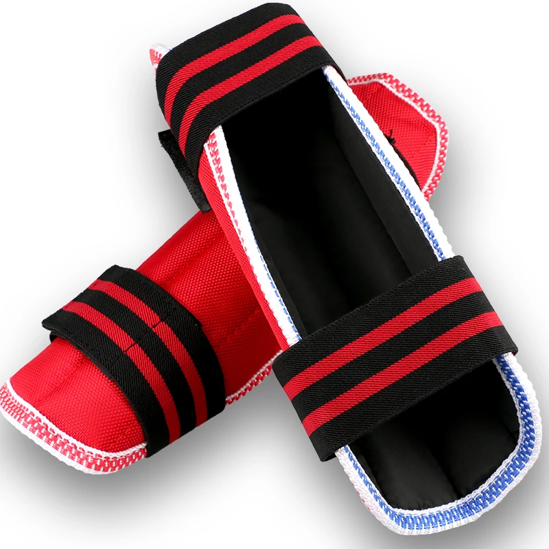 Oxford Red Sanda shin guard MMA Boxing TKD Karate leg guard kick boxing muay thai shin protectors Leg protective gear