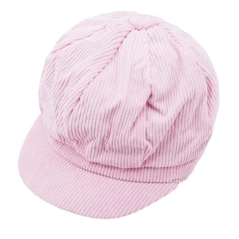 1 шт. популярная модная кепка Newsboy Мужская Женская Классическая восьмиугольная Женская винтажная Кепка s берет живописца зимние шапки для девочек 6 цветов - Цвет: Pink