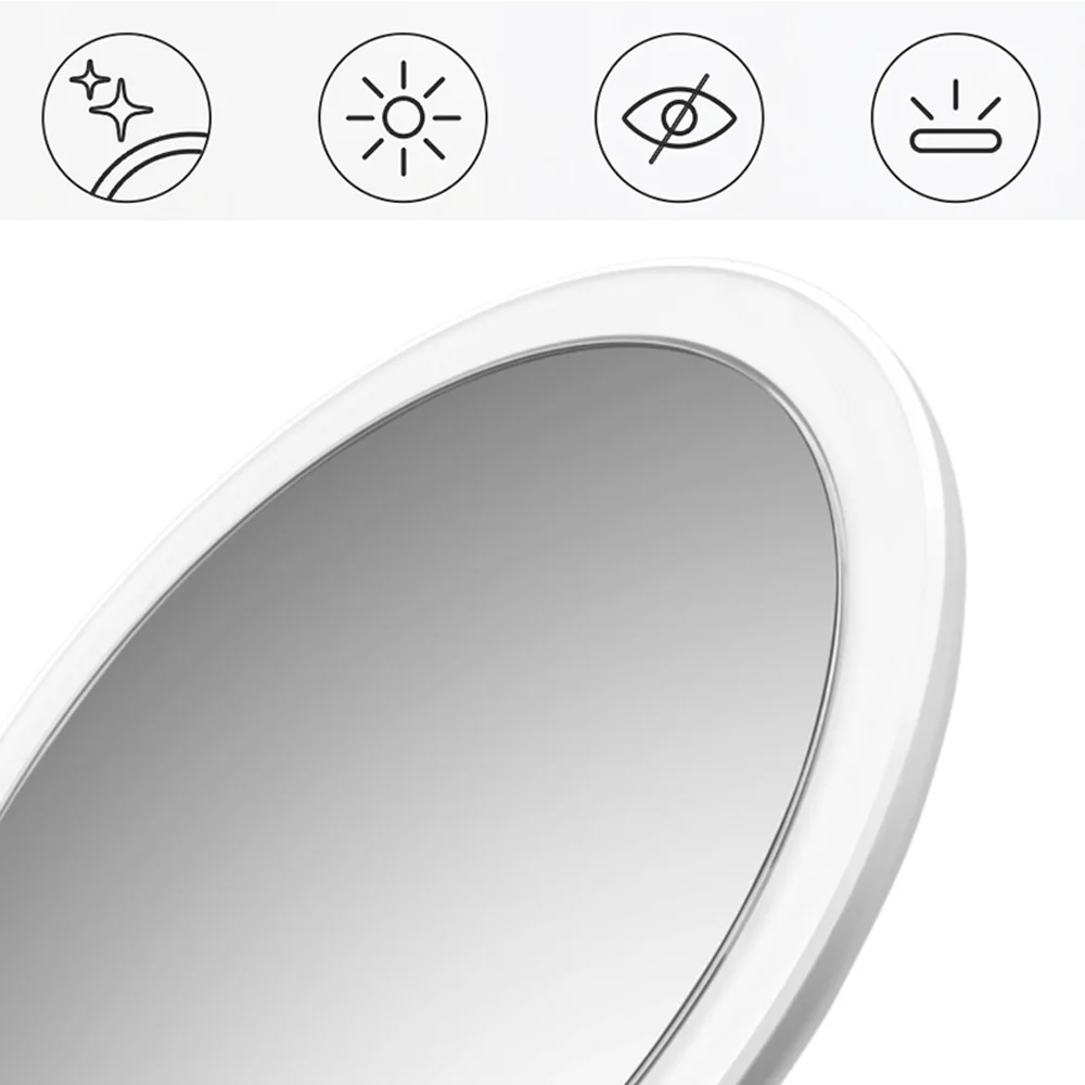 Xiaomi AMIRO AML004 зеркало для макияжа перезаряжаемый светодиодный с регулируемой