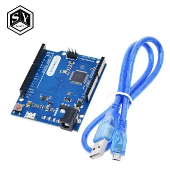 

Great IT Leonardo R3 Microcontroller Atmega32u4 Development Board With USB Cable Compatible For Arduino DIY Starter Kit
