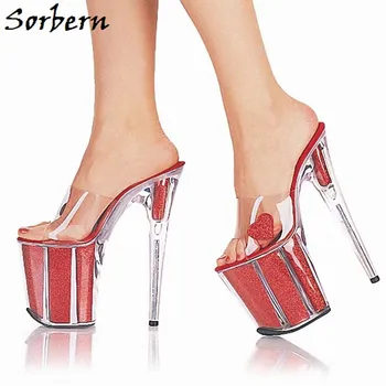 ladies perspex heels