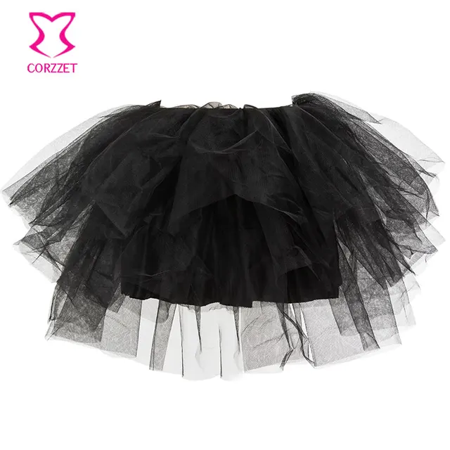 black mesh tutu skirt
