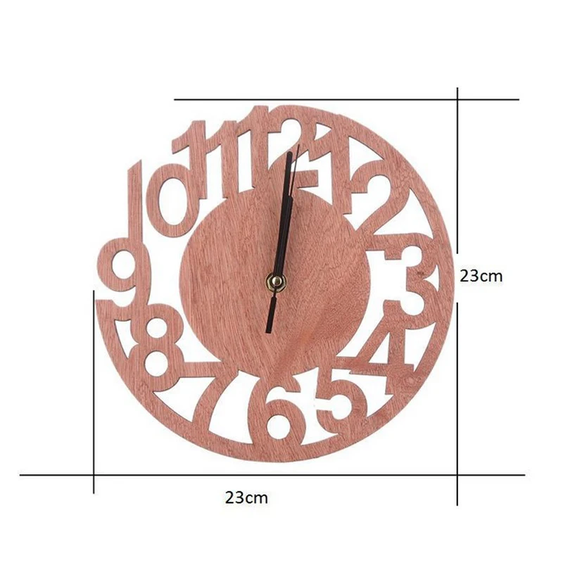 Newest Modern 3D Wooden Tree Wall Clock DIY Watches Office Home Living Room Decor Gift 3 Tree