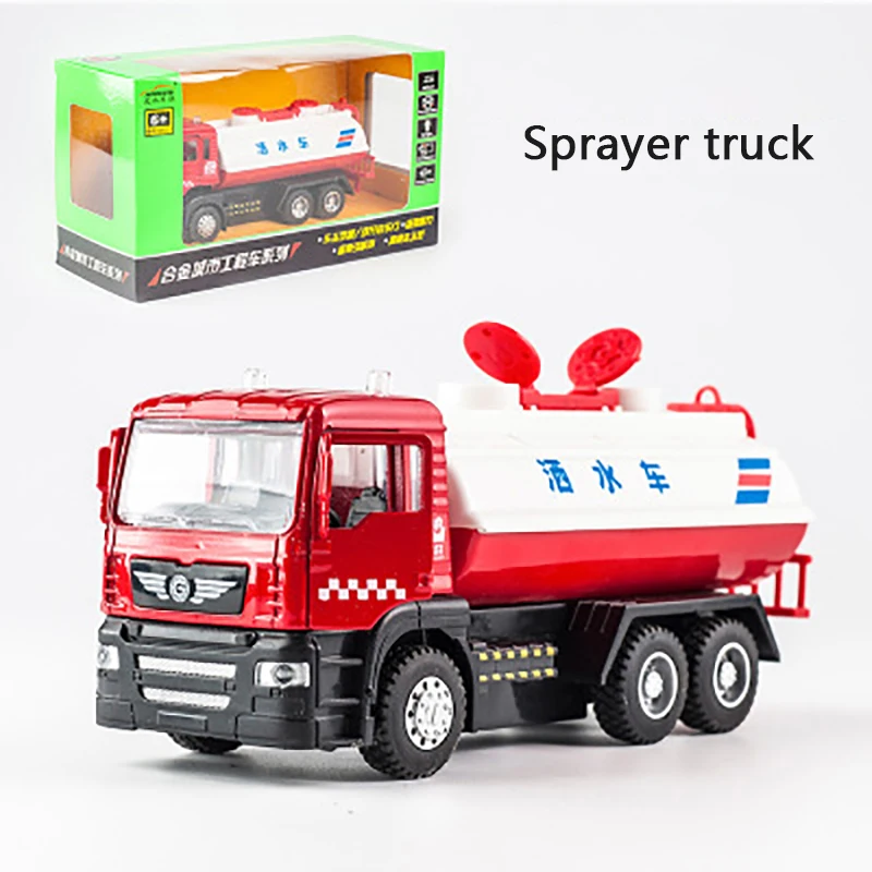 

KIDAMI 1:50 Engineering vehicle Alloy Diecast Car Model Toy with sound light Collection new year Gift toys for children Boys
