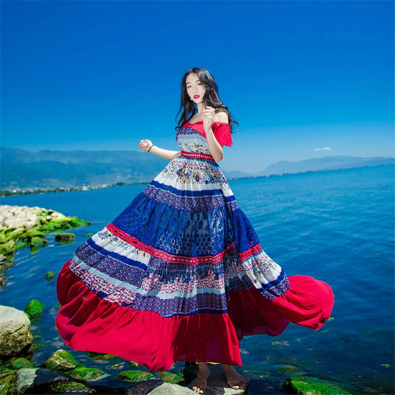 

New High Quality Explosions Leisure Vintage Elegant Party Dresses Women Patchwork Sleeveless Spring summer Casual Shirt Dress