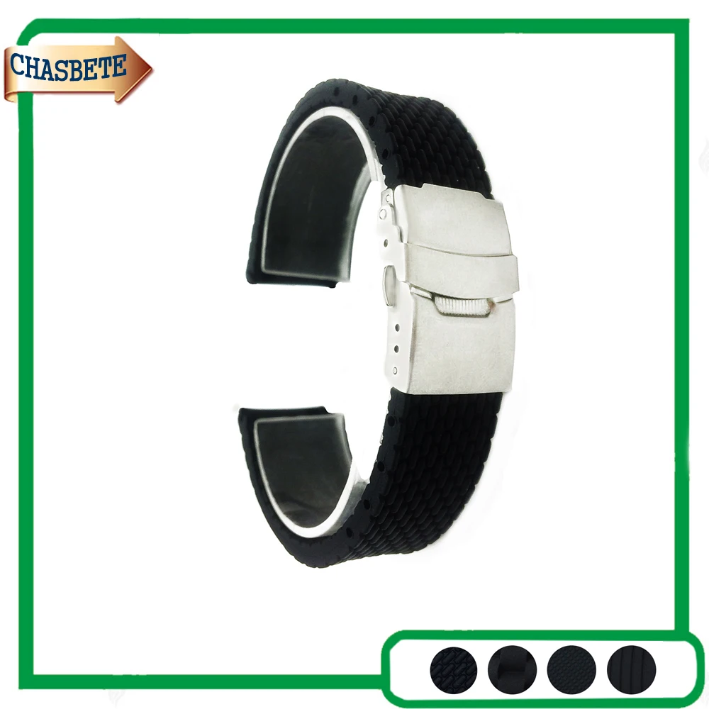 

Silicone Rubber Watch Band for Amazfit Huami Xiaomi Pace Bip 20mm 22mm Men Women Resin Strap Belt Wrist Loop Bracelet Black
